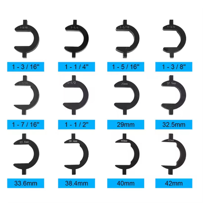 BowLift | 13pcs 1/2" Drive Dual Inner Tie Rod End Remover Installer Removal Tool Kit Set Crowfoot Adapters Inner Tie Rod Removal Tool Set