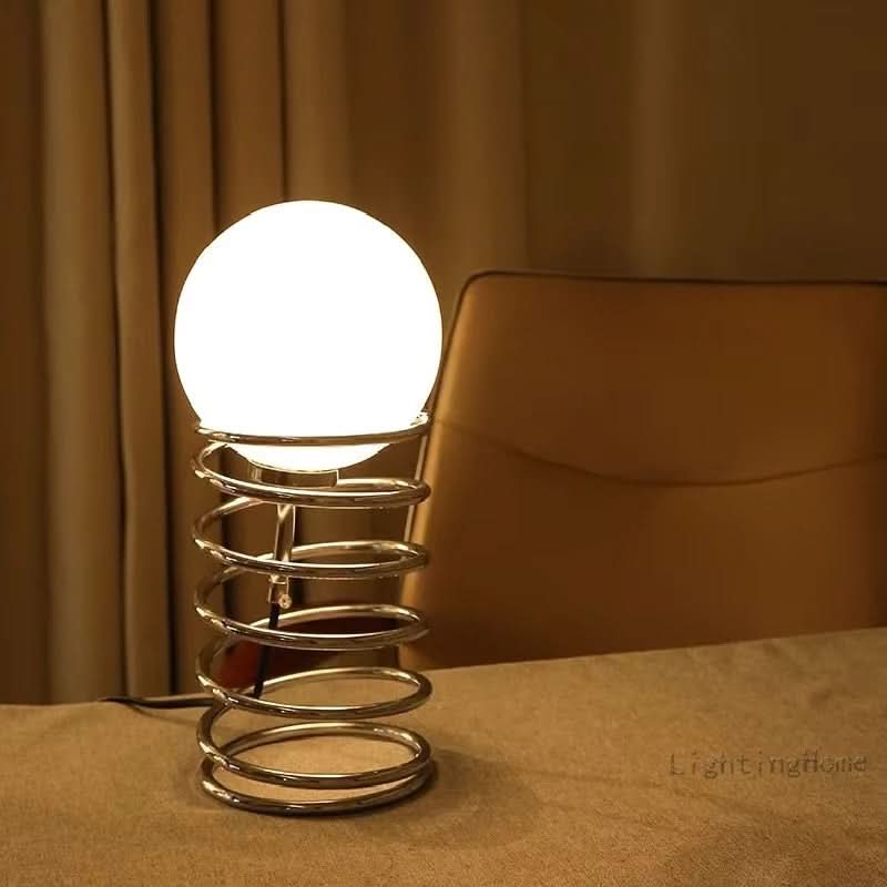 BowLift | FrostOrb Bauhaus Table Lamp – Frosted Glass
