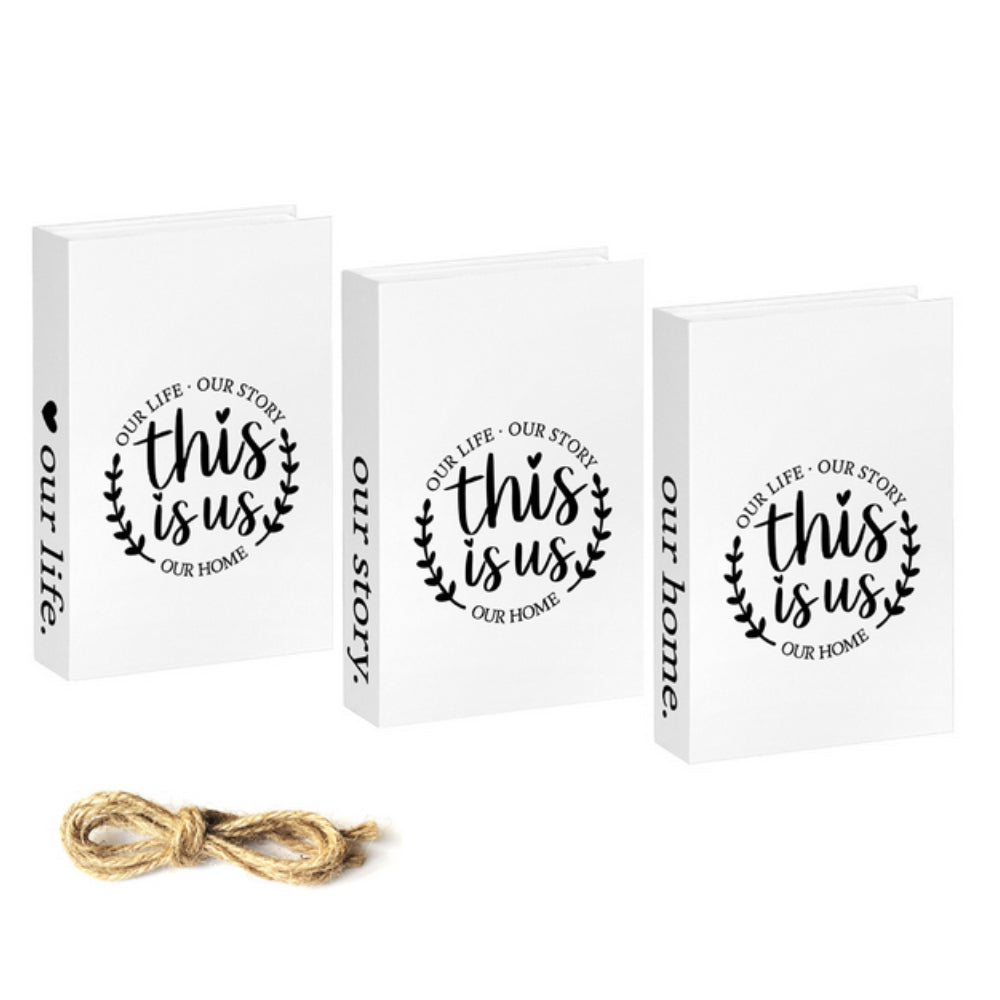 BowLift | Inspiré Rustic Book Stack Home Shelf Decor