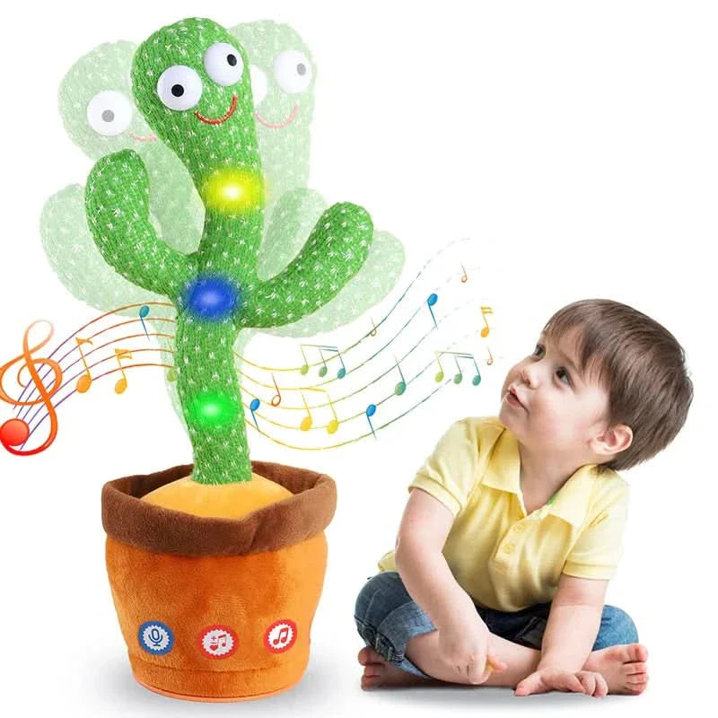 BowLift | Interactive Dancing Cactus Plush Toy – Kids Gift