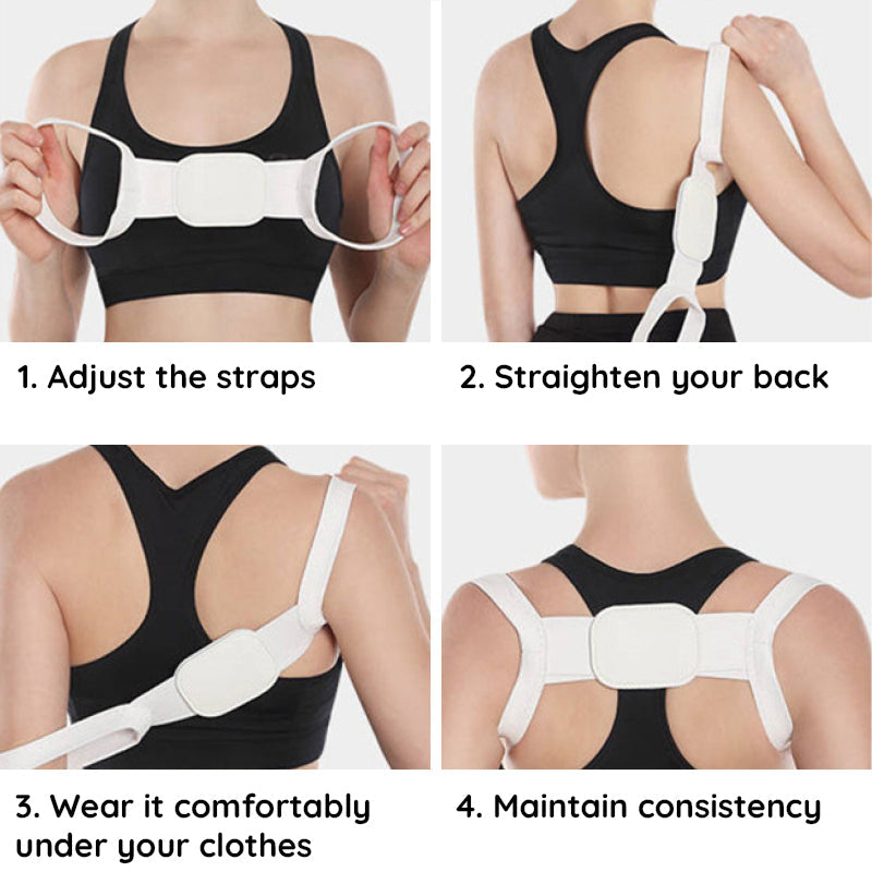 BowLift | Invisible Back Posture Corrector | Adjustable, Comfortable Design for Improved Posture and Back Support