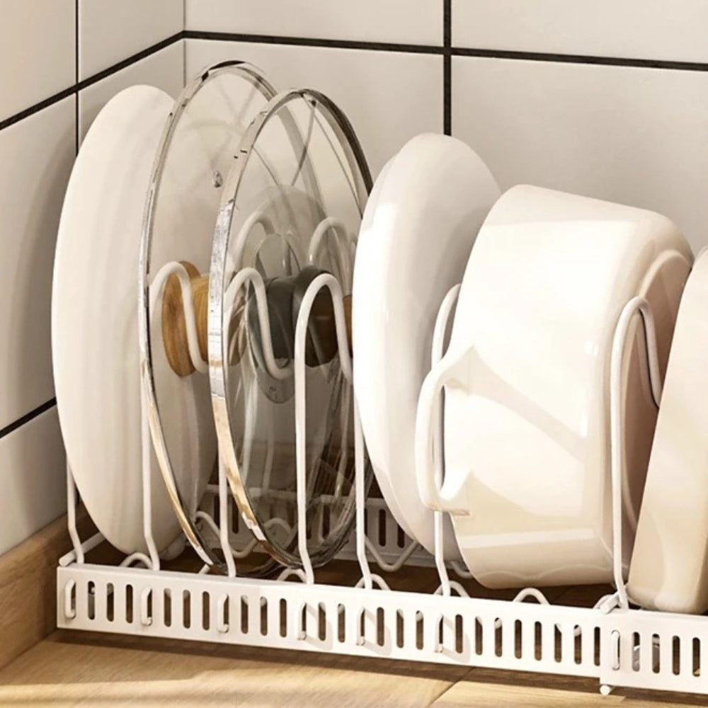 BowLift | Iron Dish Pot Lid and Utensils Storage Rack