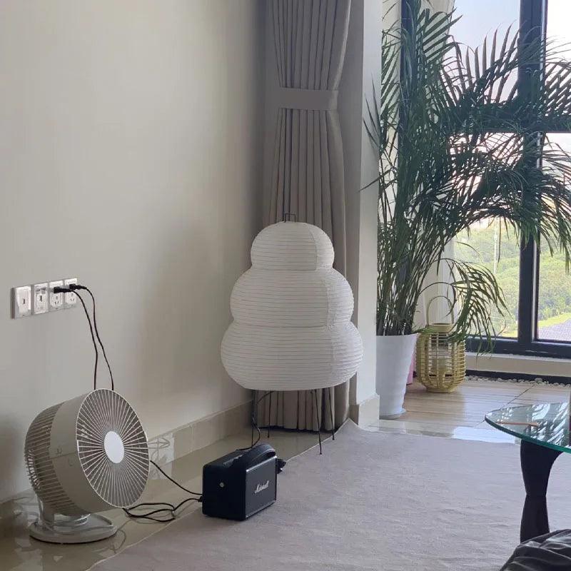 BowLift | SereniGlow - Japandi Style Rice Paper Lamp