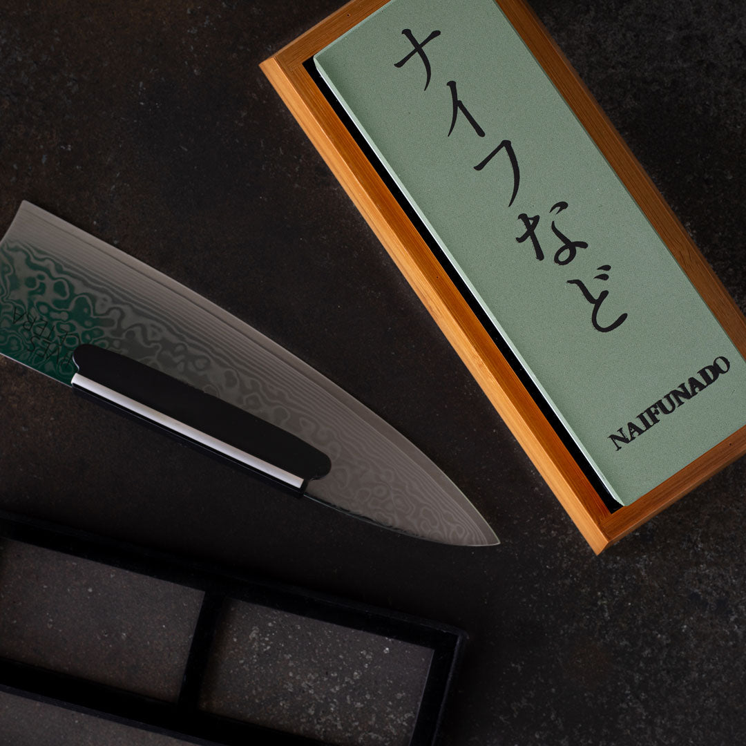 BowLift | Professional Whetstone Knife Sharpener - Dual-Sided Grit for Precision Sharpening & Maintenance of Kitchen Knives
