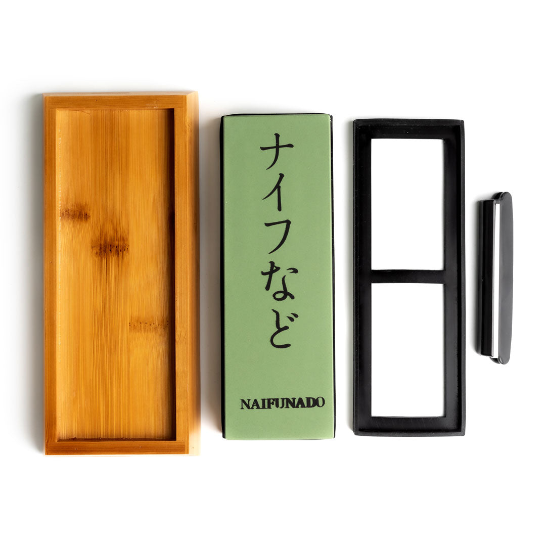 BowLift | Professional Whetstone Knife Sharpener - Dual-Sided Grit for Precision Sharpening & Maintenance of Kitchen Knives