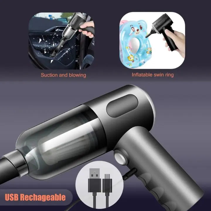 BowLift | Wireless 3-in-1 Mini Vacuum Cleaner – Vacuuming, Blowing & Brushing in one