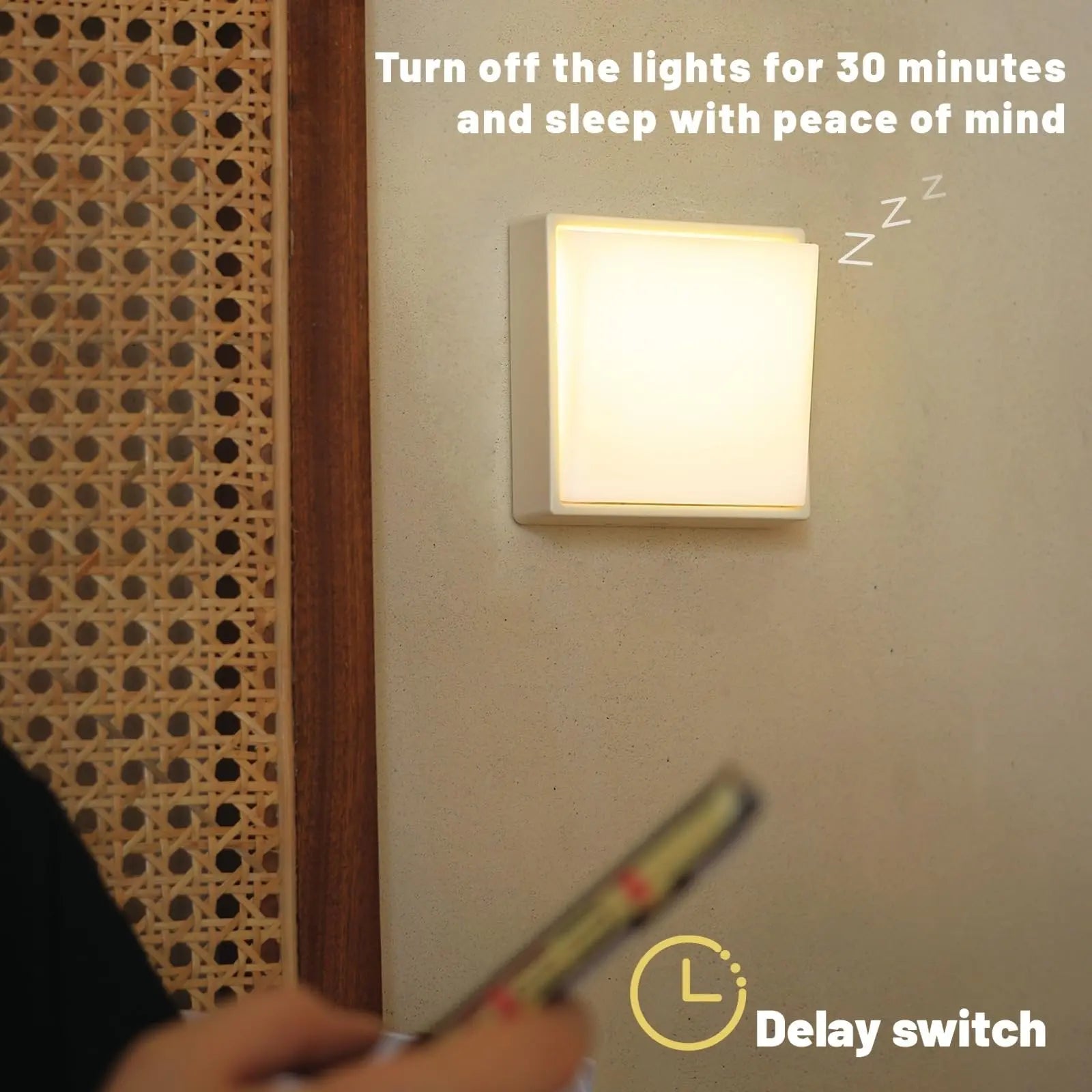 BowLift | Wireless dimmable night light – Rechargeable with timer & magnet attachment