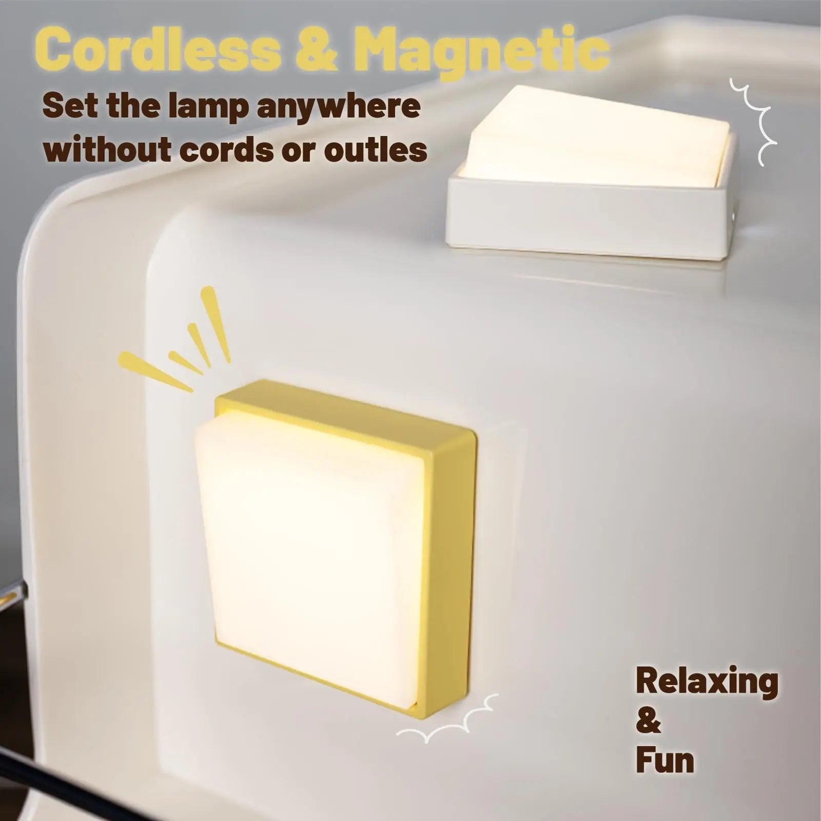 BowLift | Wireless dimmable night light – Rechargeable with timer & magnet attachment