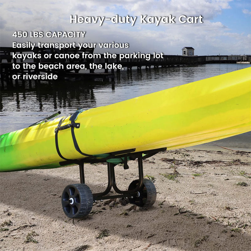 BowLift | Heavy Duty Universal Kayak Dolly Cart For Kayaks, Canoes, Paddle Boards, Float Mats