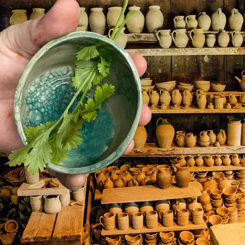 BowLift | Ceramic Herb Stripper with Rustic Craft Charm