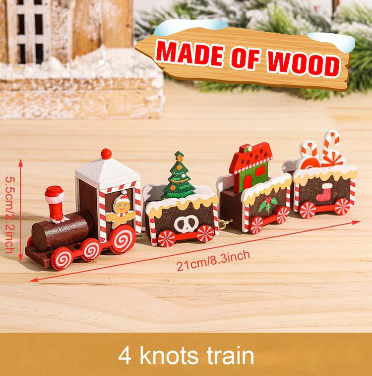 BowLift | Kerst Trein Decoratie – Houten of Plastic Kersttrein voor een Feestelijke Sfeer