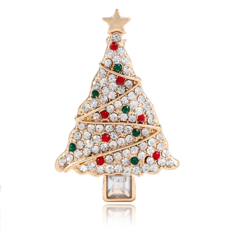 BowLift | Glaciara Kerstboom Broche – Multicolor Strass Broche voor Vrouwen, Feestelijke Accessoire & Elegant Cadeau