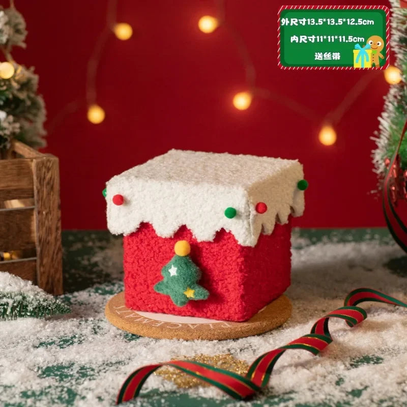 BowLift | Kerstcadeaudoos met Appelontwerp – Stevige Geschenkverpakking met Feestelijke Vorm