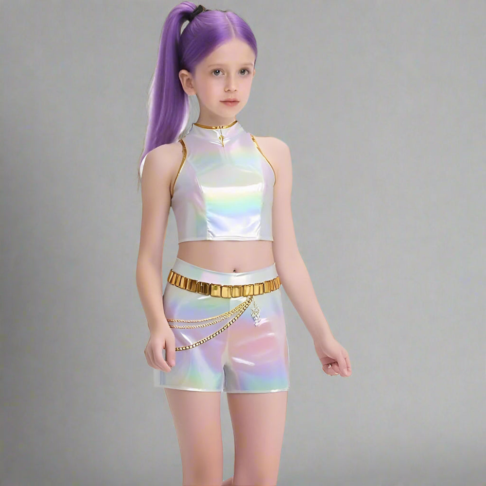 BowLift | Kpop Halloween Costume Girls Holographic Outfit