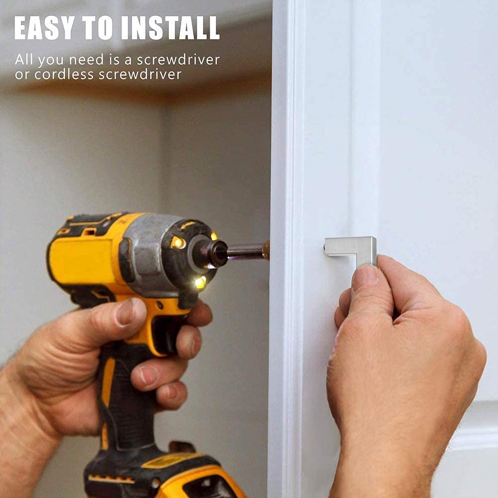 BowLift | Kitchen cabinet pulls brushed nickel stainless steel cabinet handles