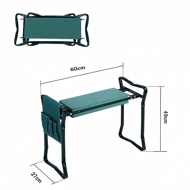 BowLift | Garden Kneeler Seat and Seat Stool, Folding Gardening Stool Kneeler Chair with Thick Pads and Handles