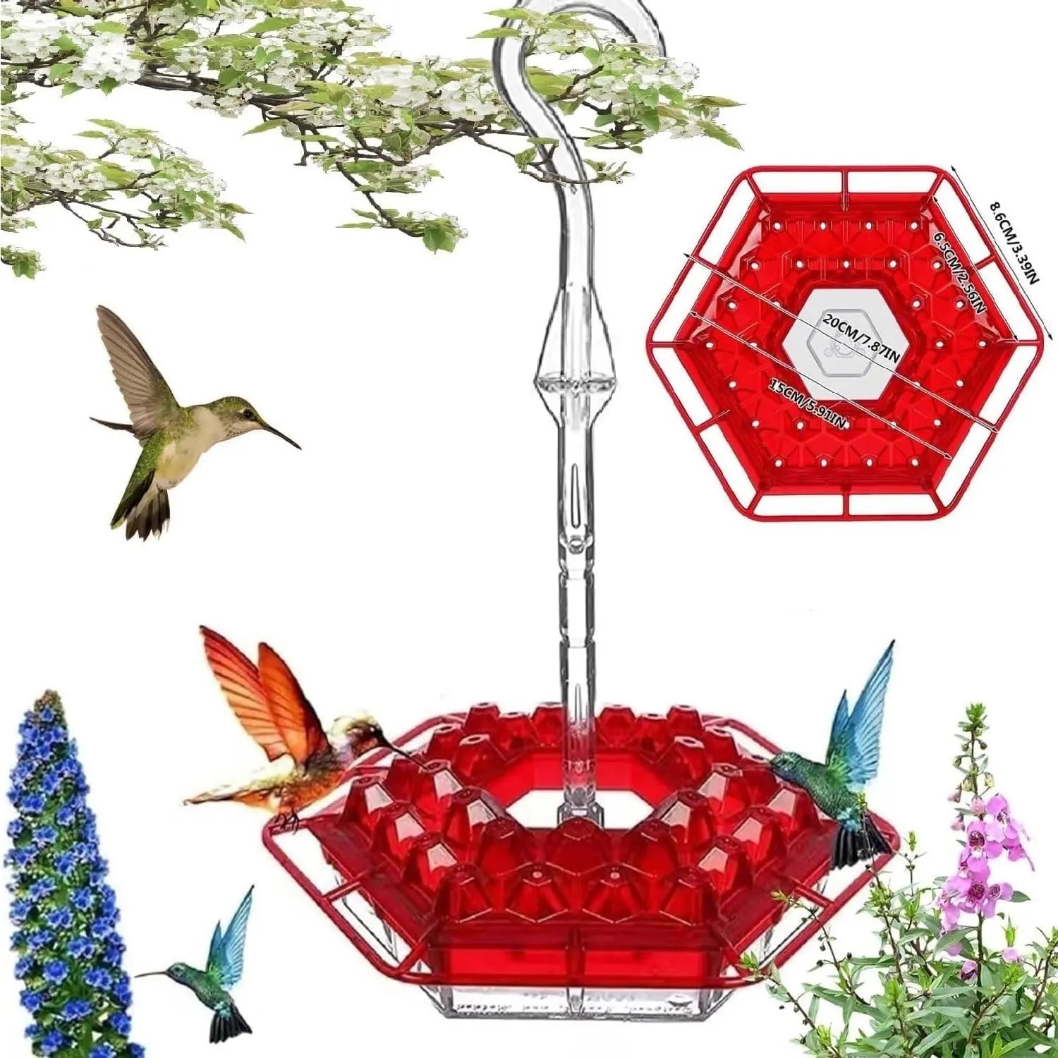 BowLift | Kolibri Feeder to Hang – For a Lively Garden Full of Color and Life