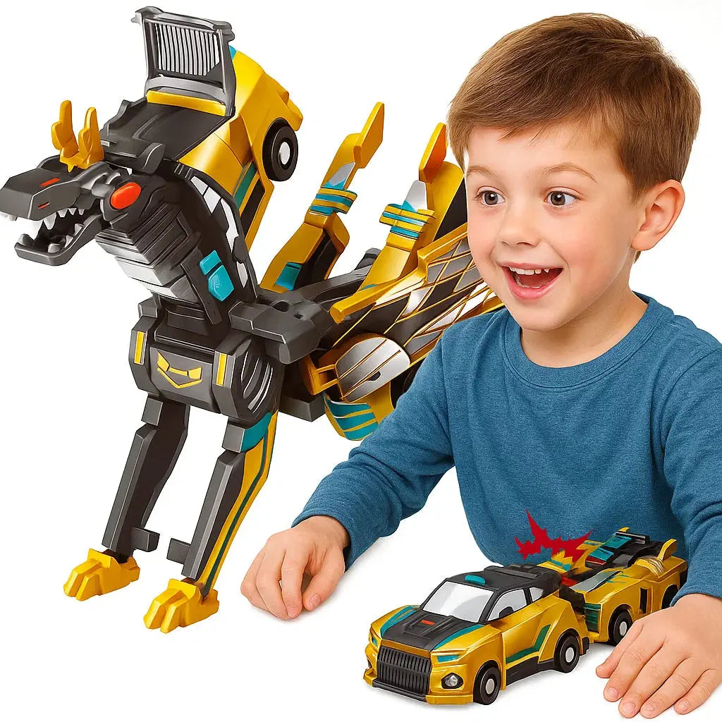 BowLift | Collision toy car with dinosaur transformation