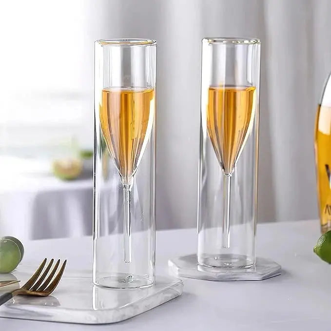 BowLift | Crystal glasses with floating effect for champagne
