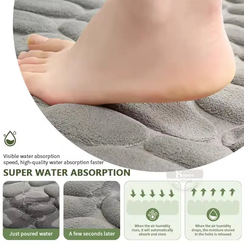 BowLift | Cozy soft bath mat – quick water absorption & non-slip