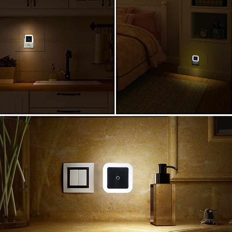 BowLift | LED Night Light Mini Light Sensor Control 110V 220V EU US Plug Energy Saving Lamp For Children Kids Living Room Bedroom Lighting