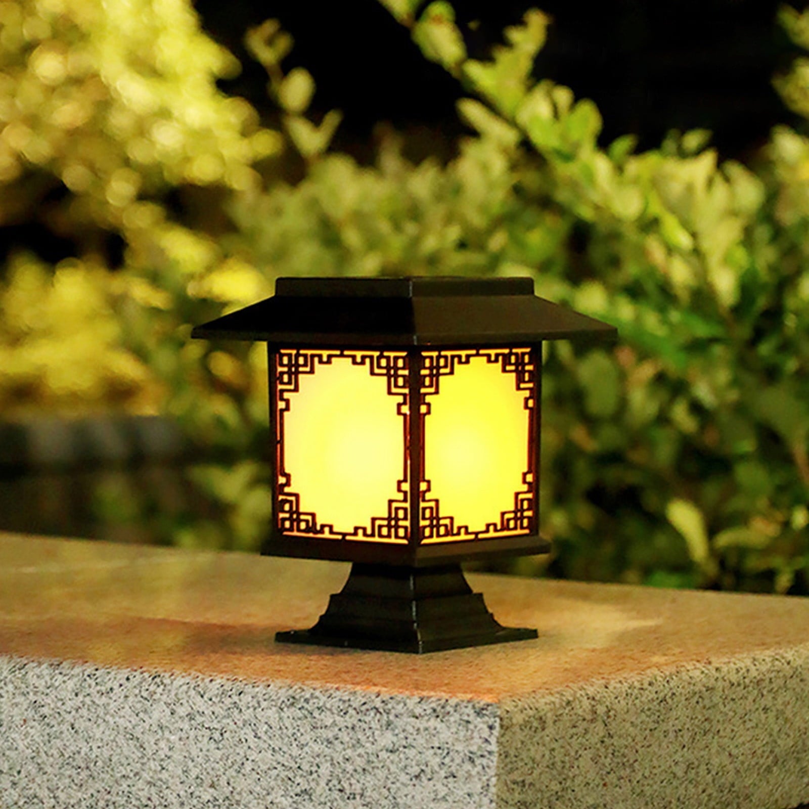 BowLift | Solar LED Garden Lamp – Large Square Lamp with Warm Light and Dual Use