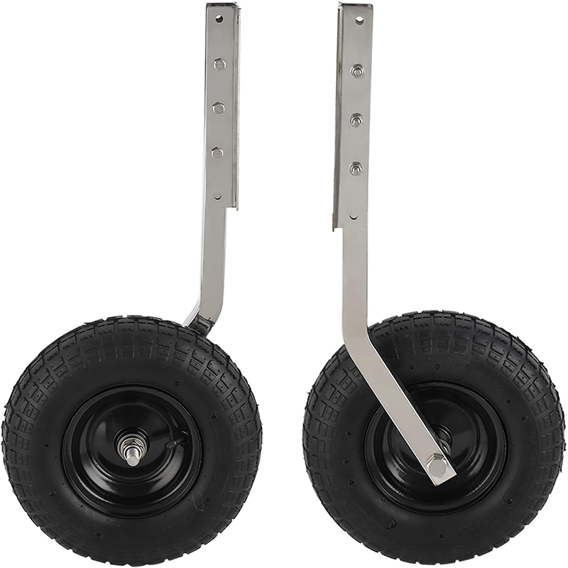 BowLift | Launching Wheels ,Boat Launch Wheel, 500 lbs Loading Inflatable Boat Transom Launch Wheel with 12 Inch Wheel, Aluminum Alloy Transom Launch Wheel for Inflatable Boats and Aluminum Boats