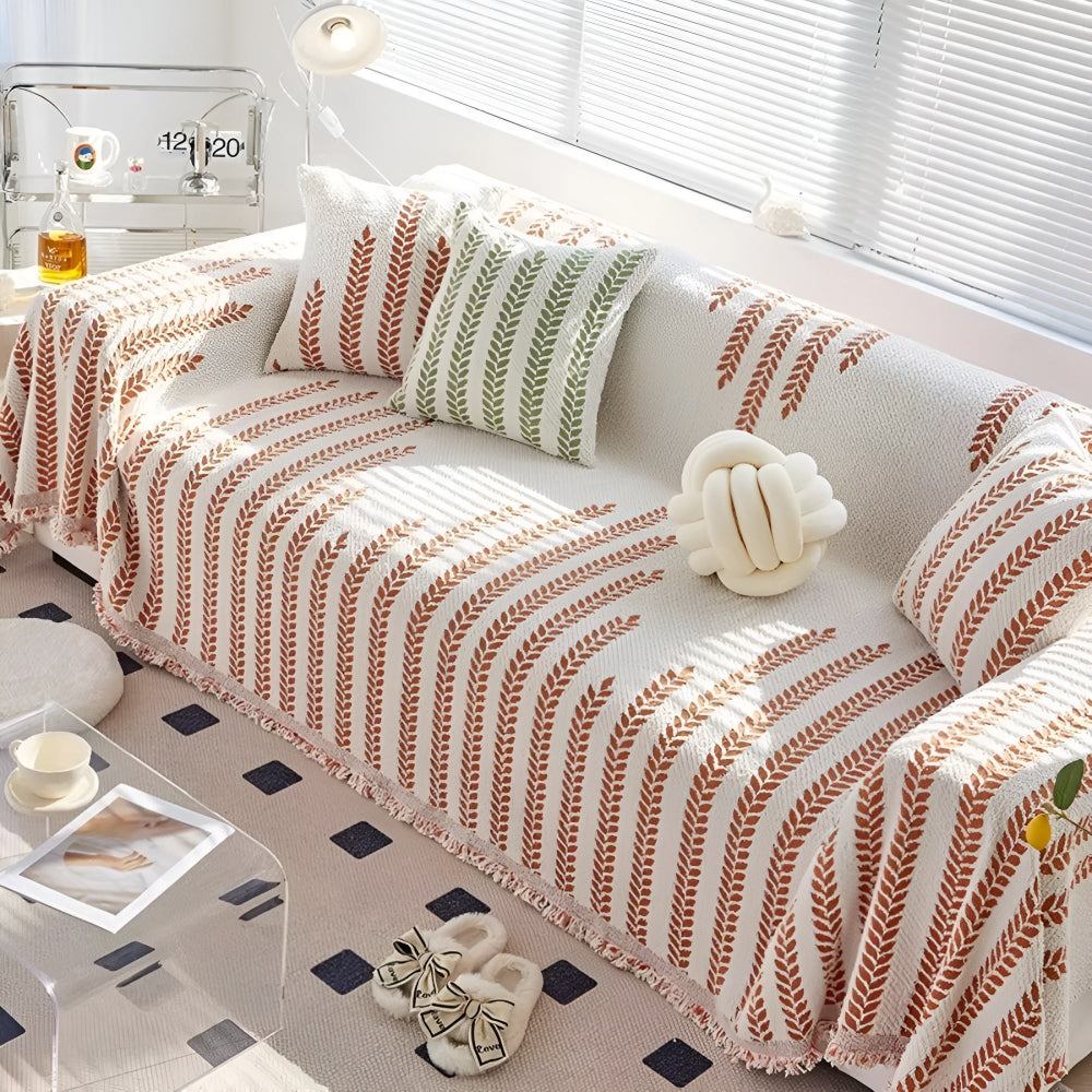 BowLift | Leaf Fringed Lace Sofa Cover