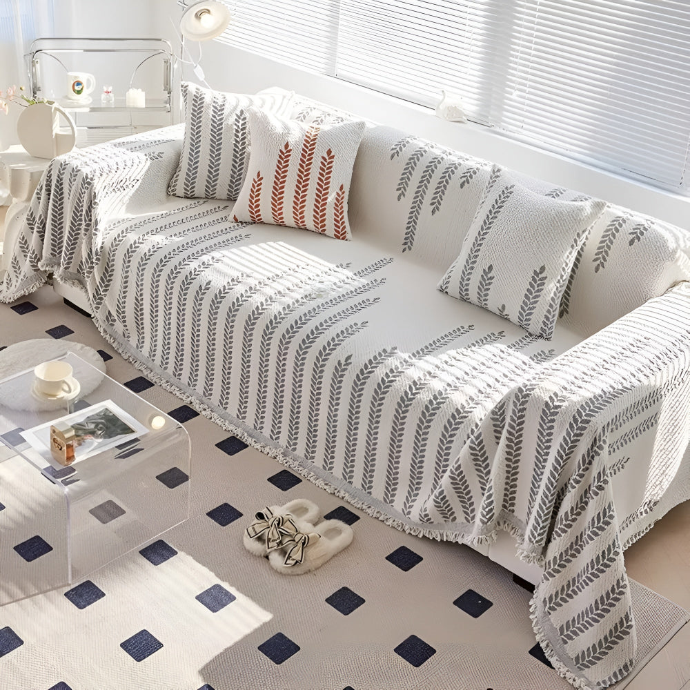 BowLift | Leaf Fringed Lace Sofa Cover