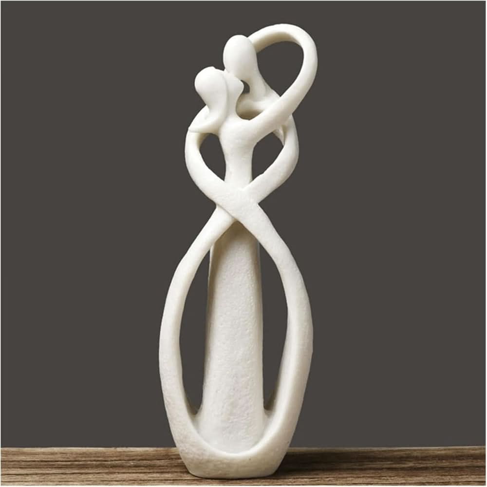 BowLift | Abstract Love Sculpture – Modern Polyresin Home Décor