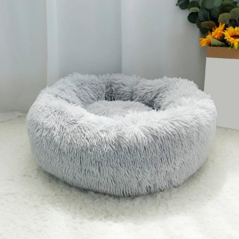 BowLift | PawNest Calming Donut Cat Bed | Round Plush Nest | Stress-Reducing & Cozy | Perfect for Cats & Small Dogs