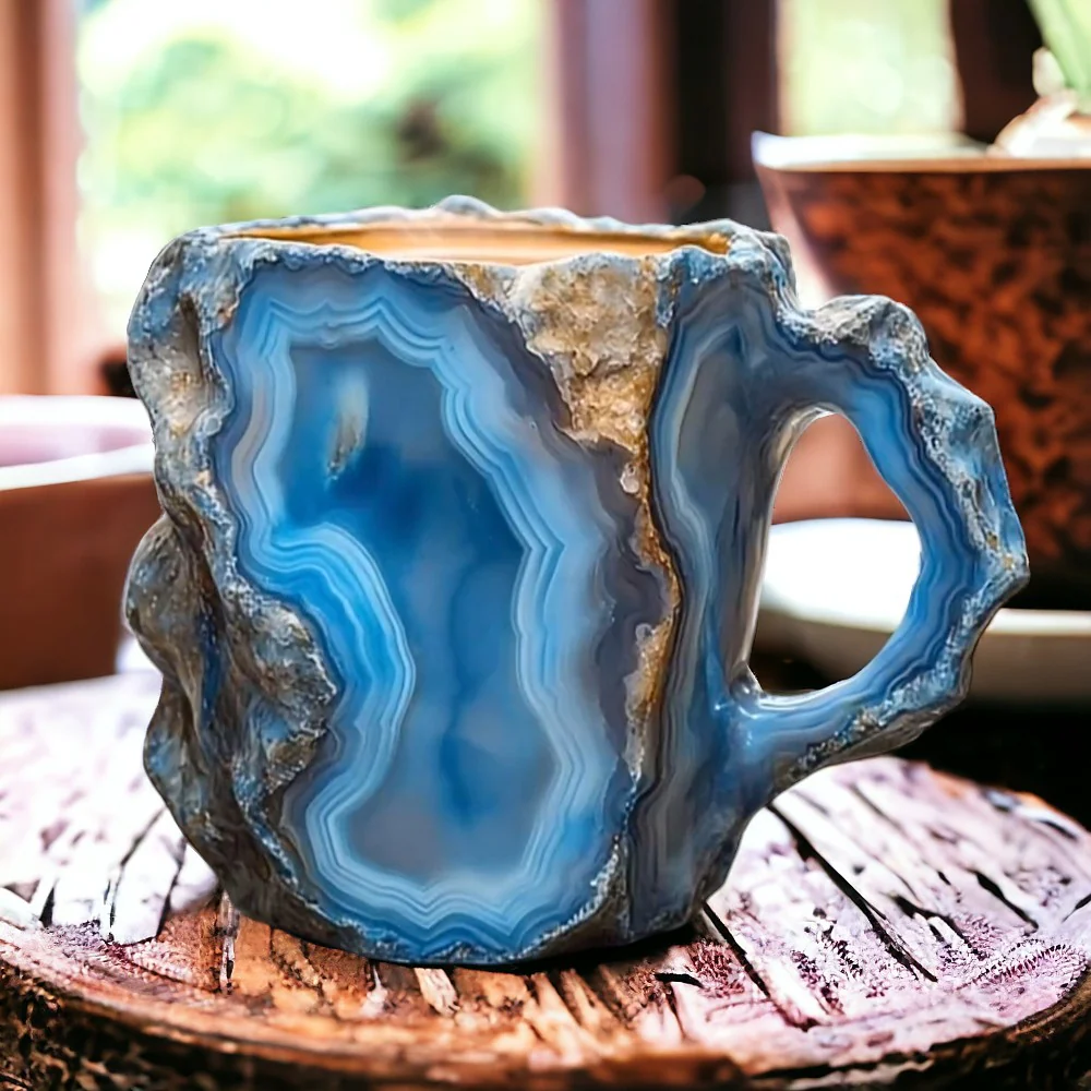 BowLift | Coffee Mug with Natural Crystal Stone Look