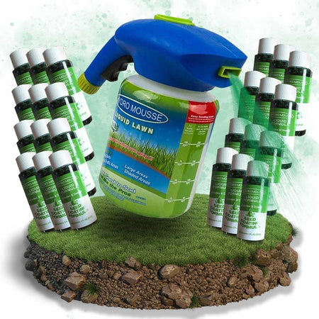 BowLift | Liquid Lawn Hydro Mousse Spray On Grass Seed | Easy Application for Patchy Lawns & High-Traffic Areas