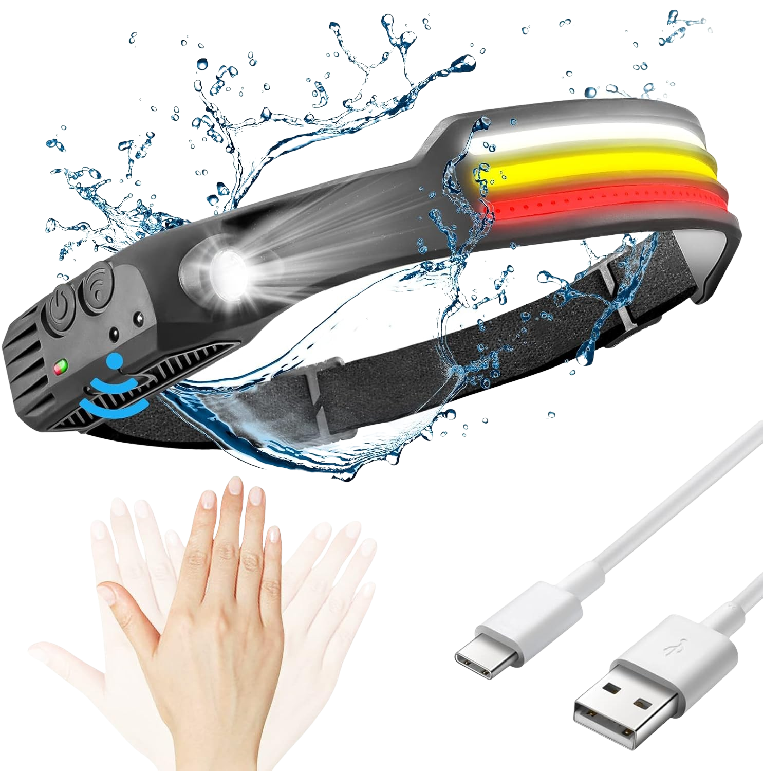 BowLift | LED Headlamp X3 ā Waterproof & Rechargeable Head Torch for Running, Hiking & Outdoor Adventures