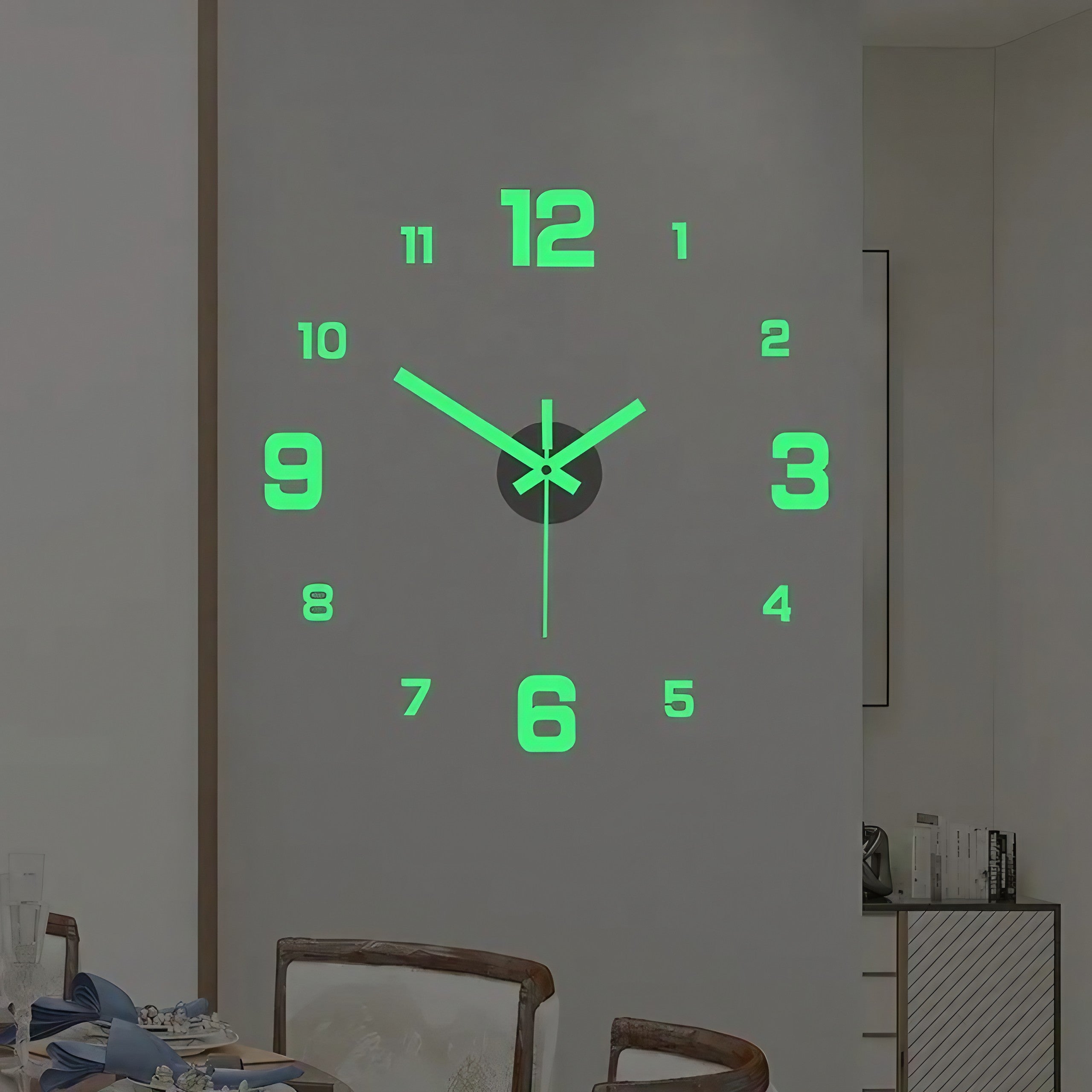 BowLift | 3D-LED wall clock – frameless DIY design