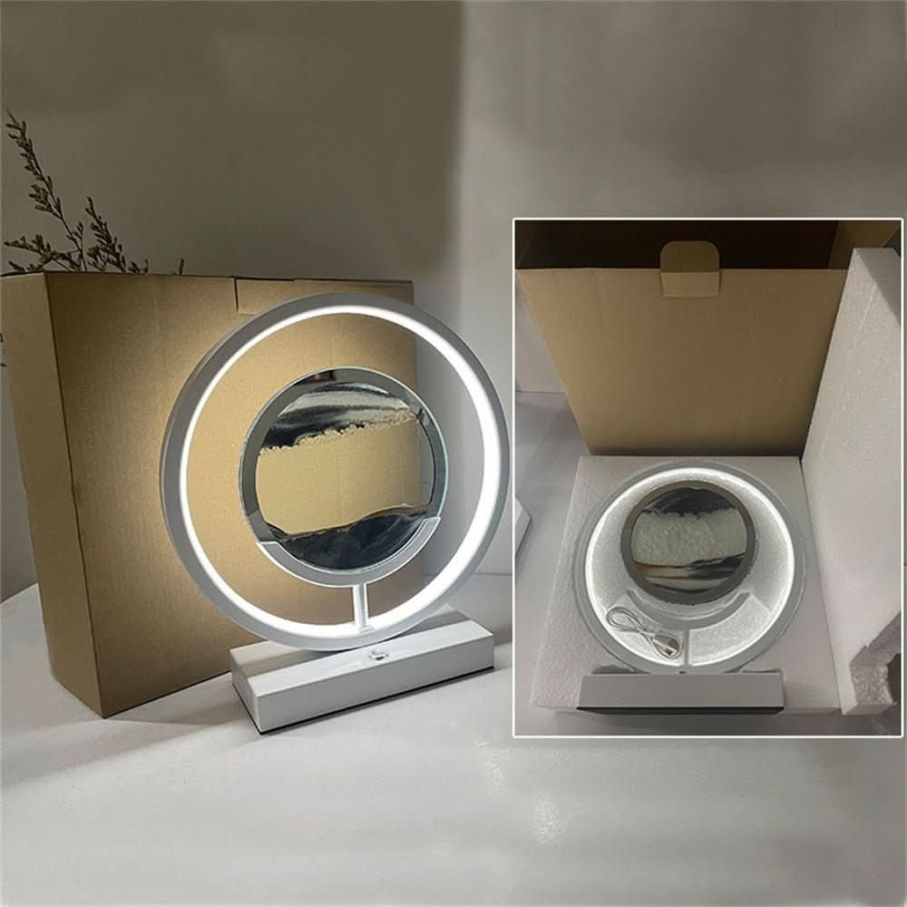 BowLift | 3D LED Sand Art Table Lamp with USB Charging for Relaxing Ambiance