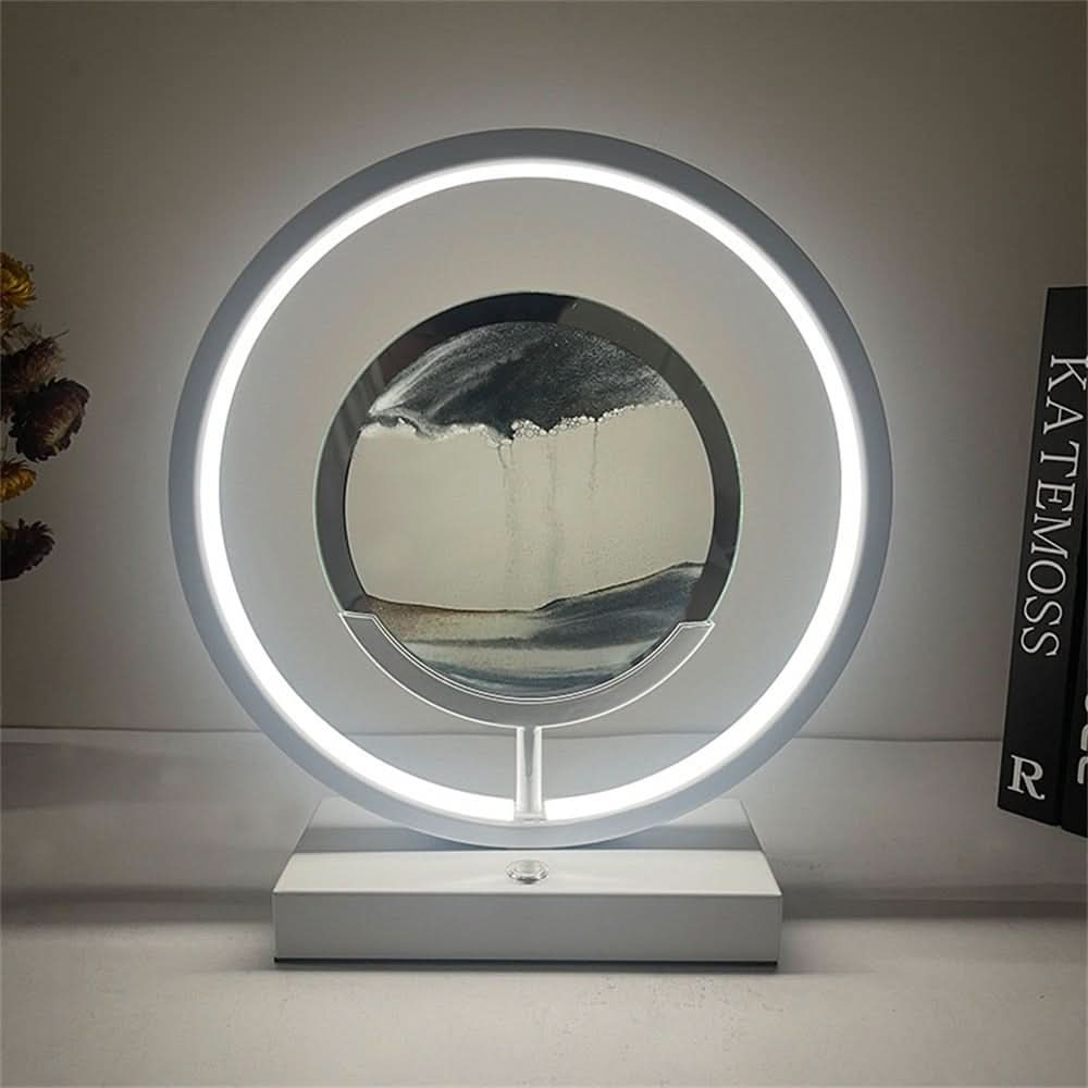 BowLift | 3D LED Sand Art Table Lamp with USB Charging for Relaxing Ambiance