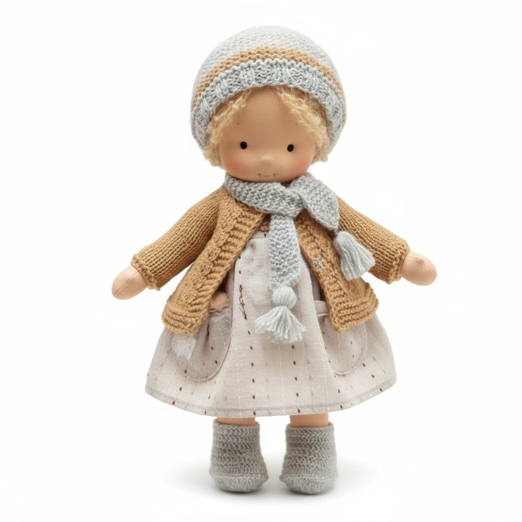 BowLift | Handmade Waldorf Doll Made of Cotton for Creative Play