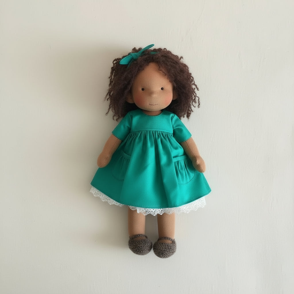 BowLift | Handmade Waldorf Doll Made of Cotton for Creative Play
