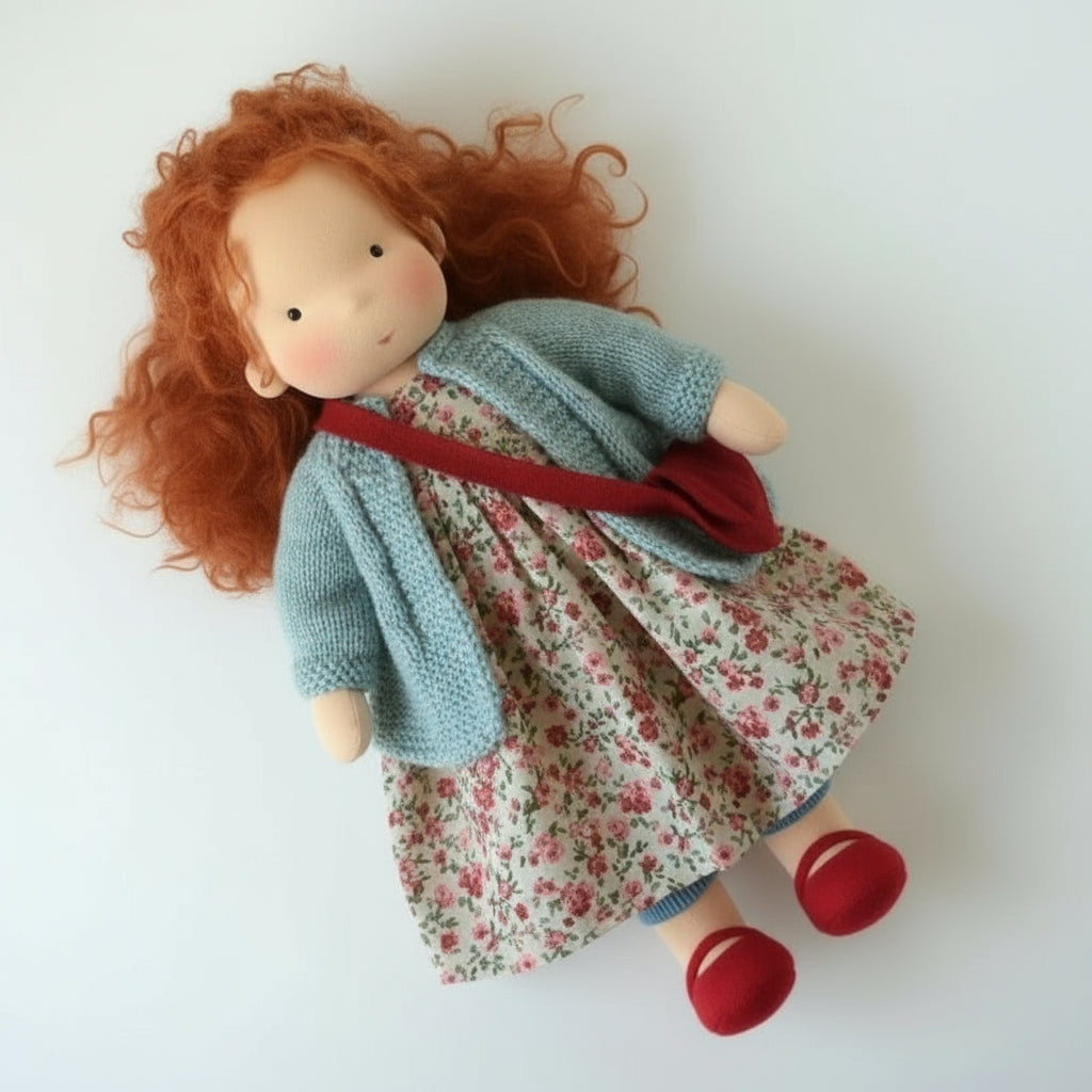 BowLift | Handmade Waldorf Doll Made of Cotton for Creative Play