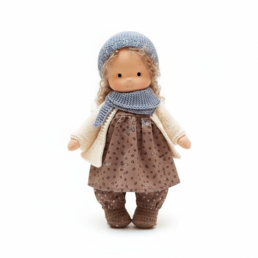 BowLift | Handmade Waldorf Doll Made of Cotton for Creative Play