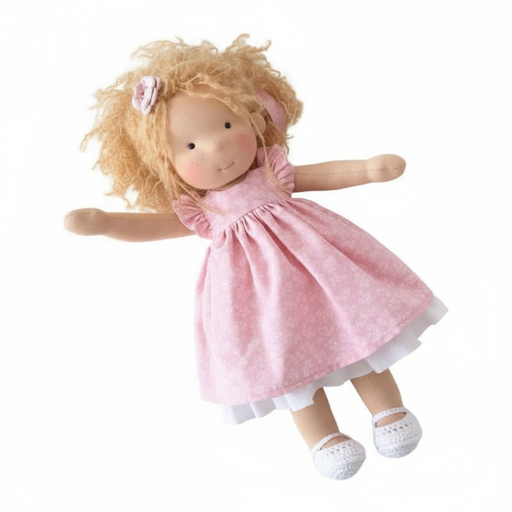 BowLift | Handmade Waldorf Doll Made of Cotton for Creative Play