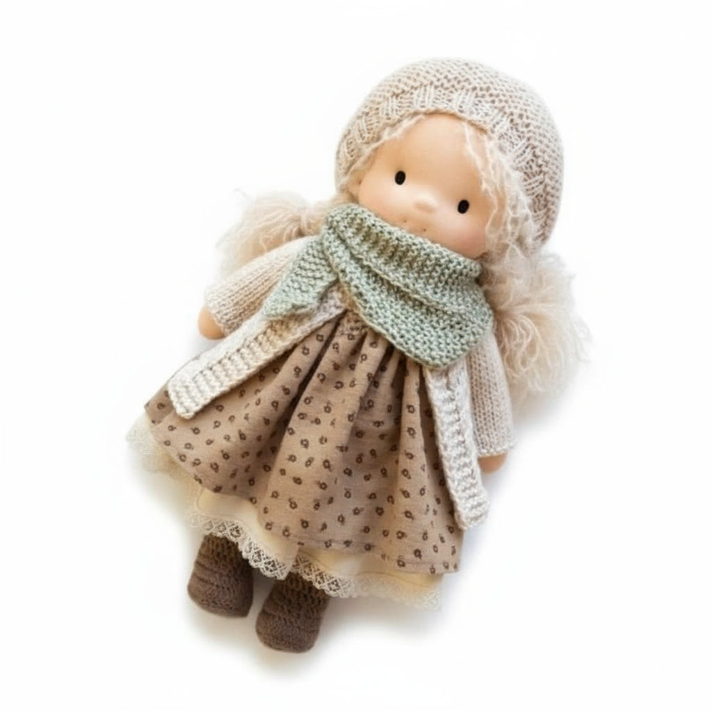 BowLift | Handmade Waldorf Doll Made of Cotton for Creative Play