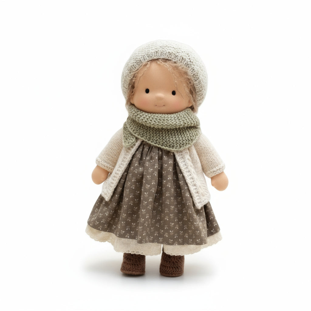 BowLift | Handmade Waldorf Doll Made of Cotton for Creative Play