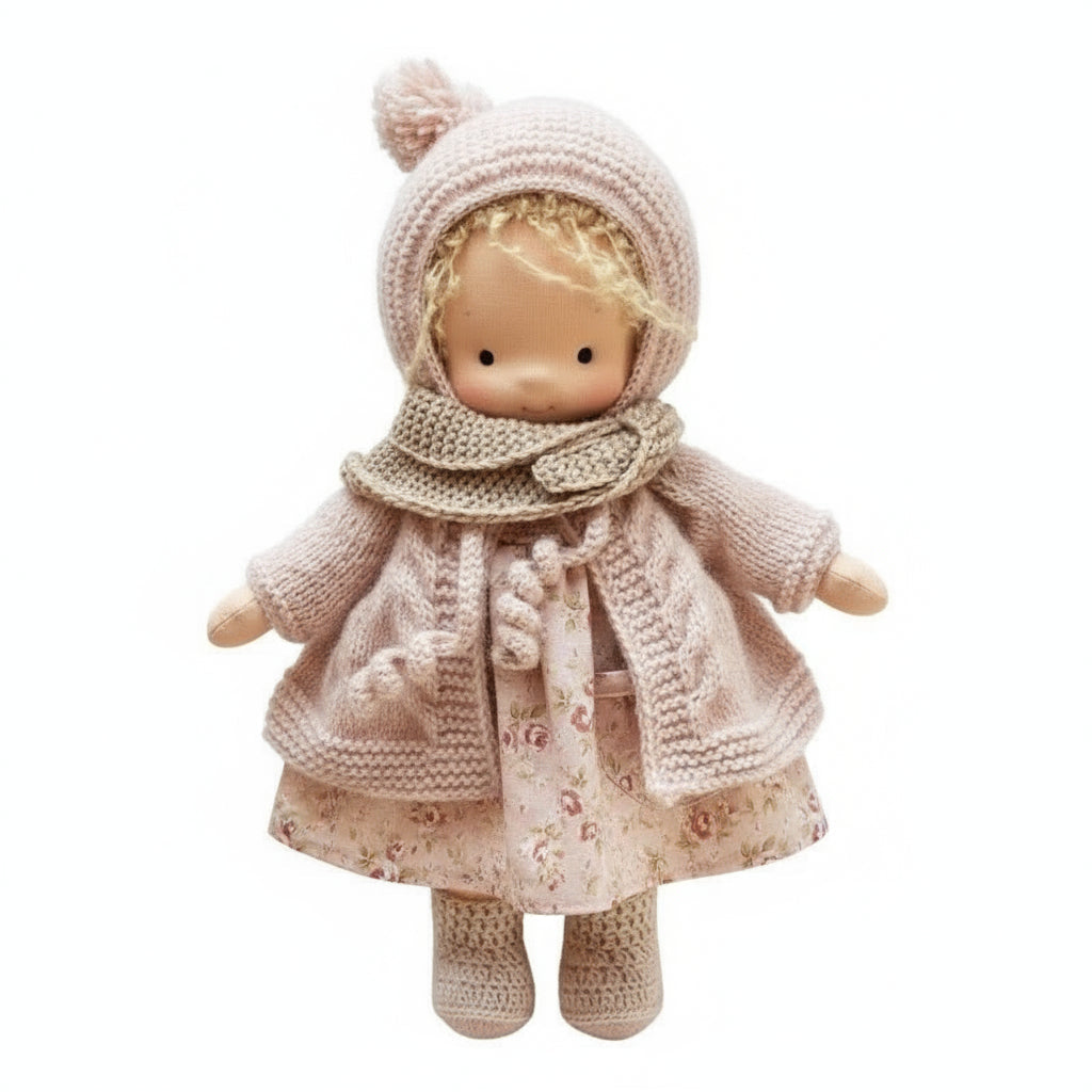 BowLift | Handmade Waldorf Doll Made of Cotton for Creative Play