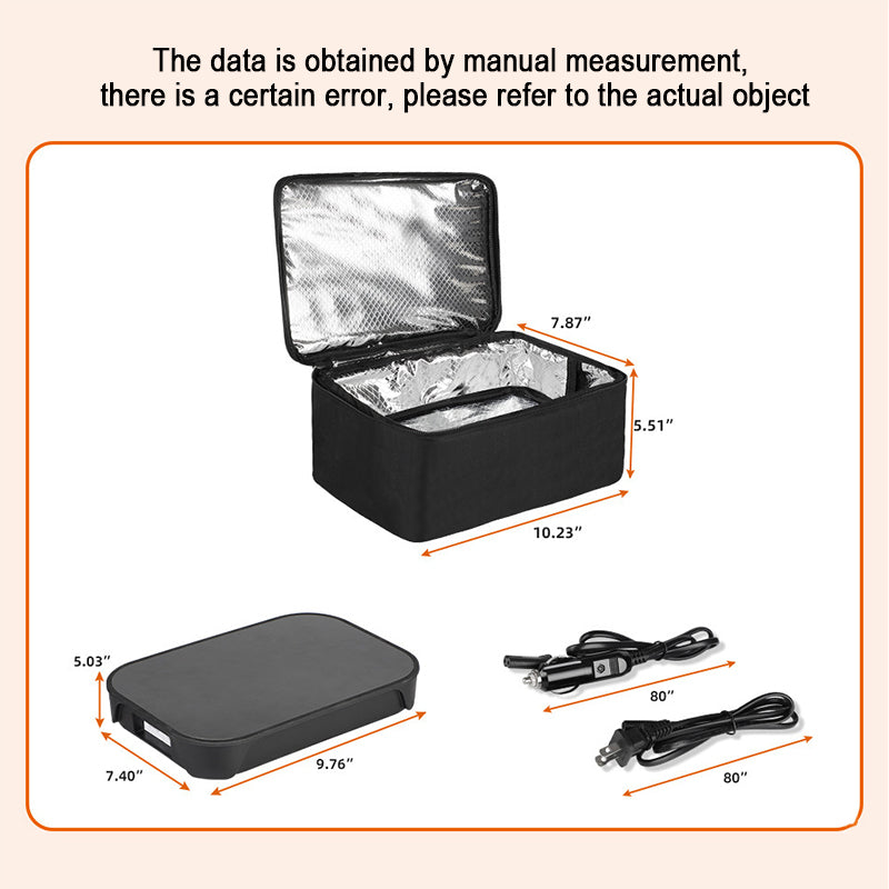 BowLift | 12V 24V Food Warmer Electric Lunch Box Personal Heated Lunch Box for Cooking and Reheating Food in Car,Truck,Camping, Work