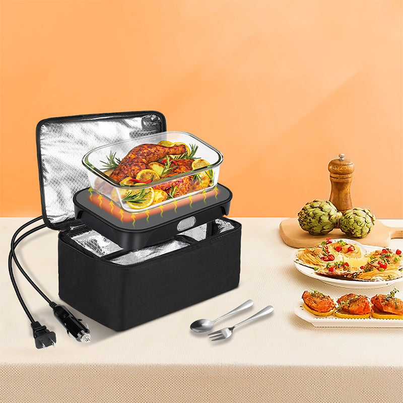 BowLift | 12V 24V Food Warmer Electric Lunch Box Personal Heated Lunch Box for Cooking and Reheating Food in Car,Truck,Camping, Work