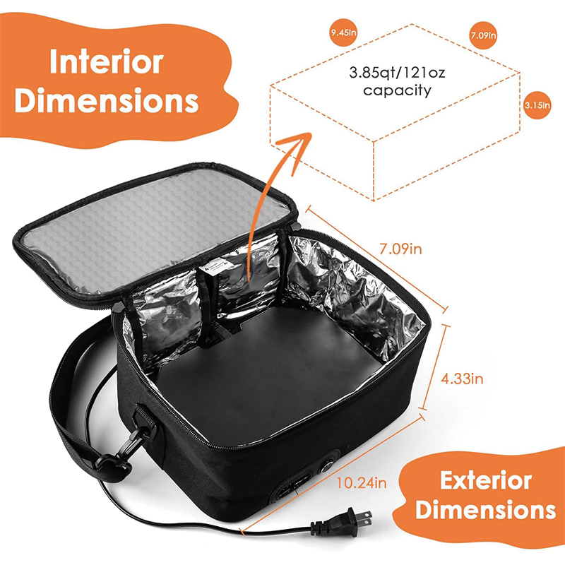 BowLift | 110V-220V Home/Office Food Warmer, Adjustable Temperature Food Warmer Electric Lunch Box for Cooking and Reheating Meals in Office, Travel, Hotel, Home