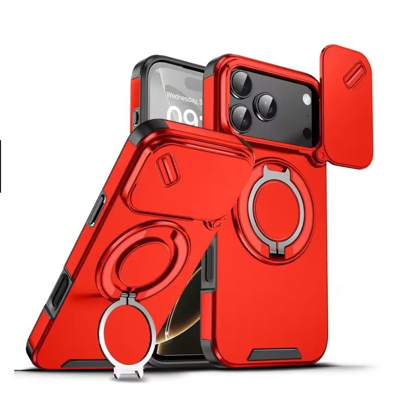 BowLift | Durable shockproof case with magnetic ring holder for iPhone 17