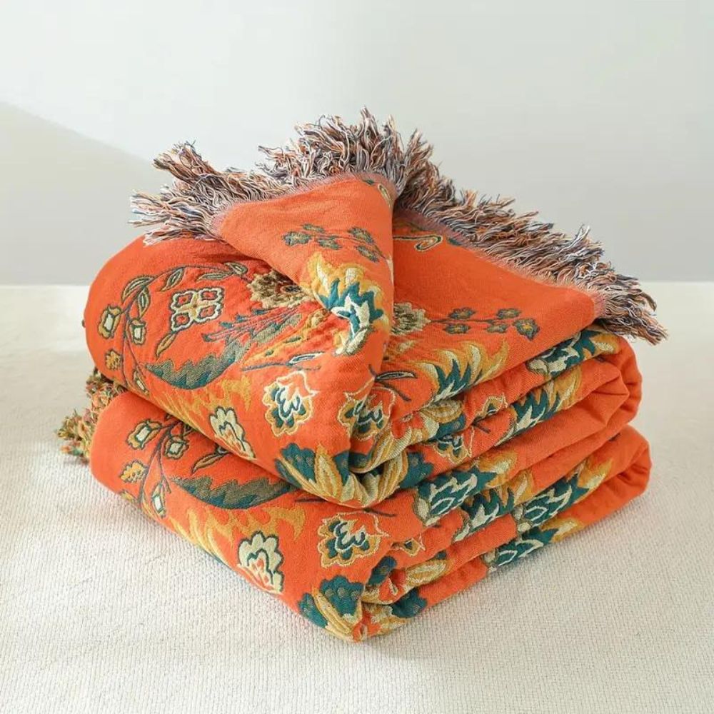 BowLift | Double-sided Marigold Blanket for All Seasons